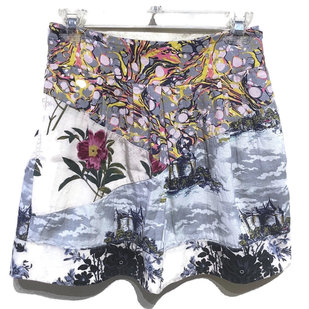 Leifnotes Floral Patchwork Skirt